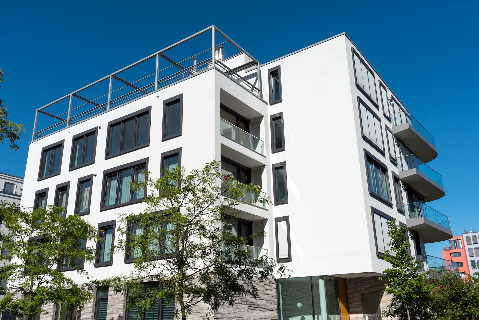 Beautiful modern apartment house